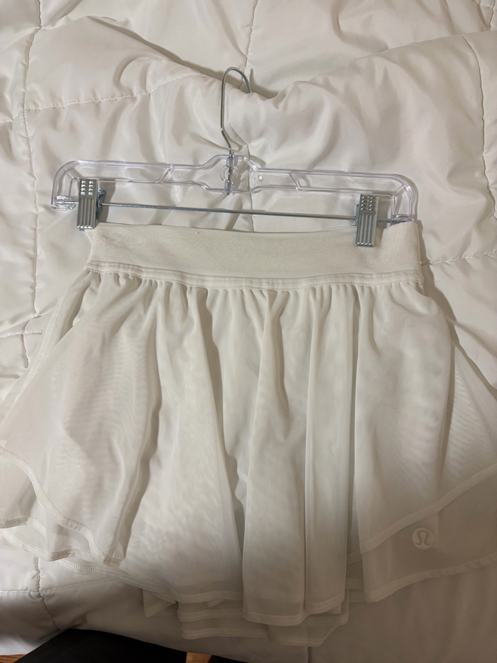 lululemon athletica Cream Pleated Skort